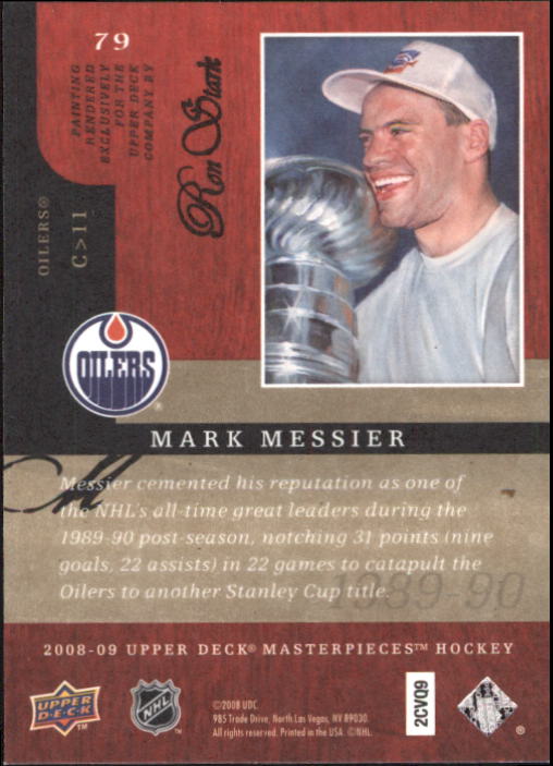 2008-09 UD Masterpieces Hockey Card Pick