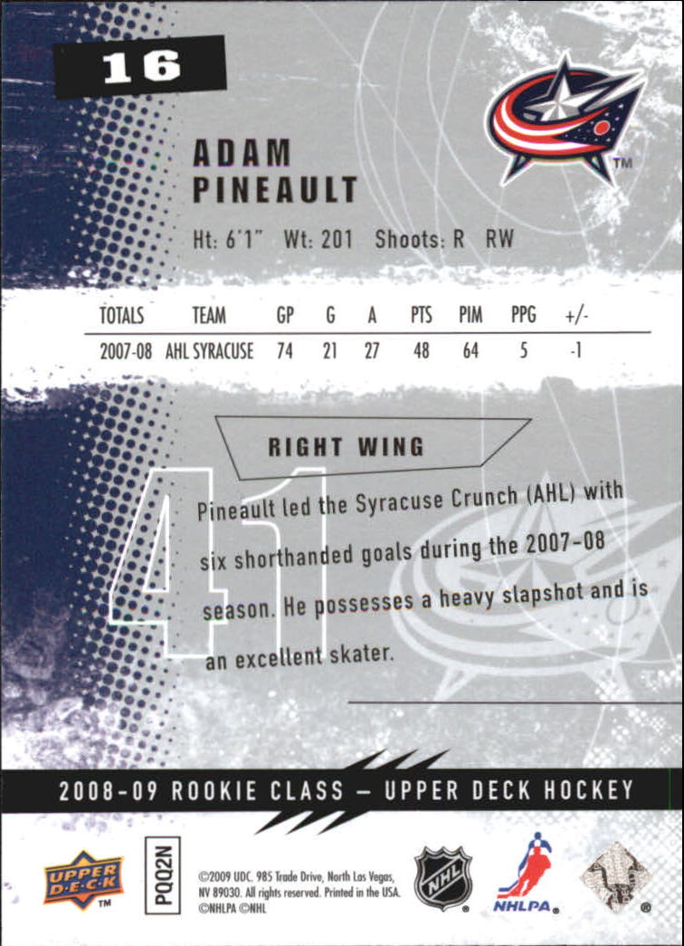 2008-09 Upper Deck Rookie Class Hockey Card Pick - Picture 19 of 77