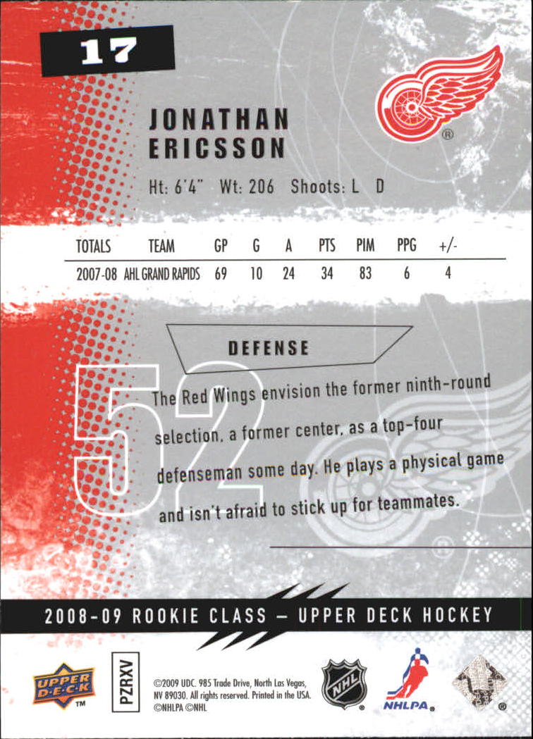 2008-09 Upper Deck Rookie Class Hockey Card Pick - Picture 21 of 77