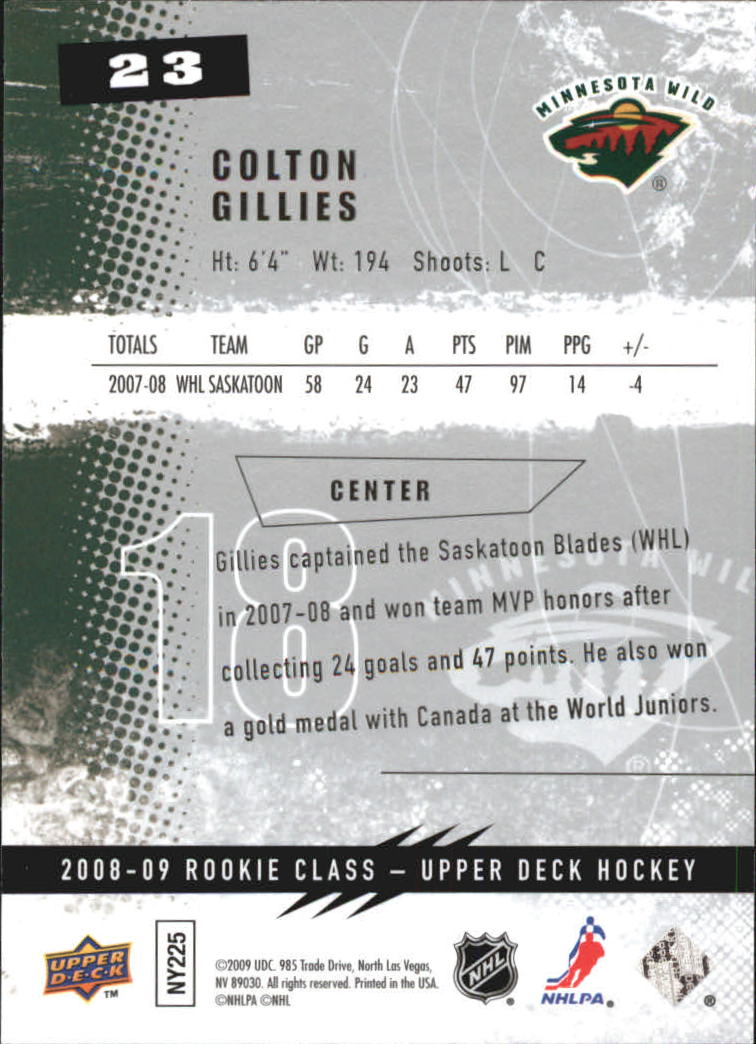 2008-09 Upper Deck Rookie Class Hockey Card Pick - Picture 29 of 77