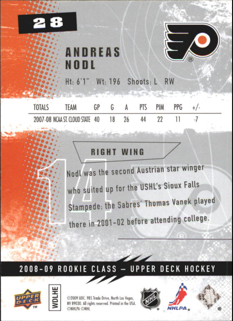 2008-09 Upper Deck Rookie Class Hockey Card Pick - Picture 37 of 77