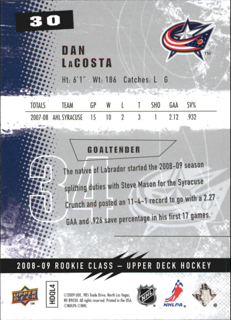 2008-09 Upper Deck Rookie Class Hockey Card Pick - Picture 41 of 77