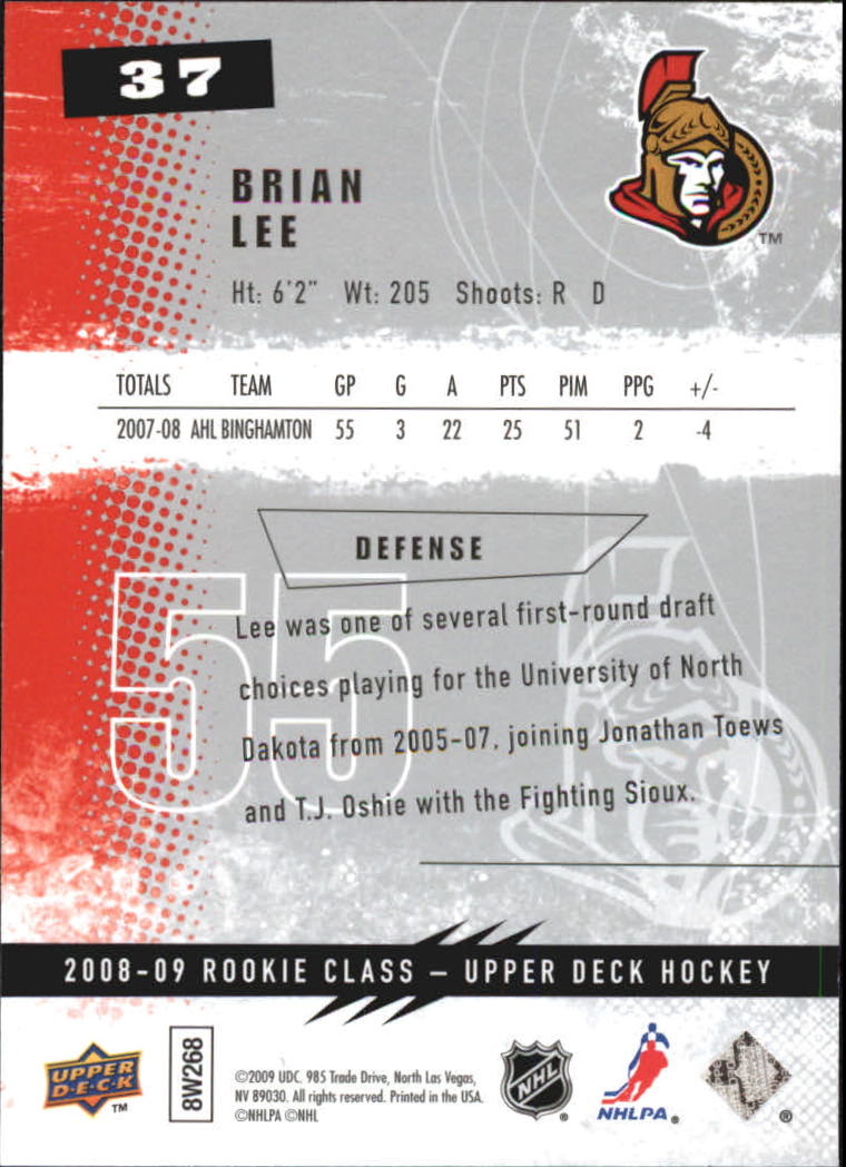 2008-09 Upper Deck Rookie Class Hockey Card Pick - Picture 55 of 77
