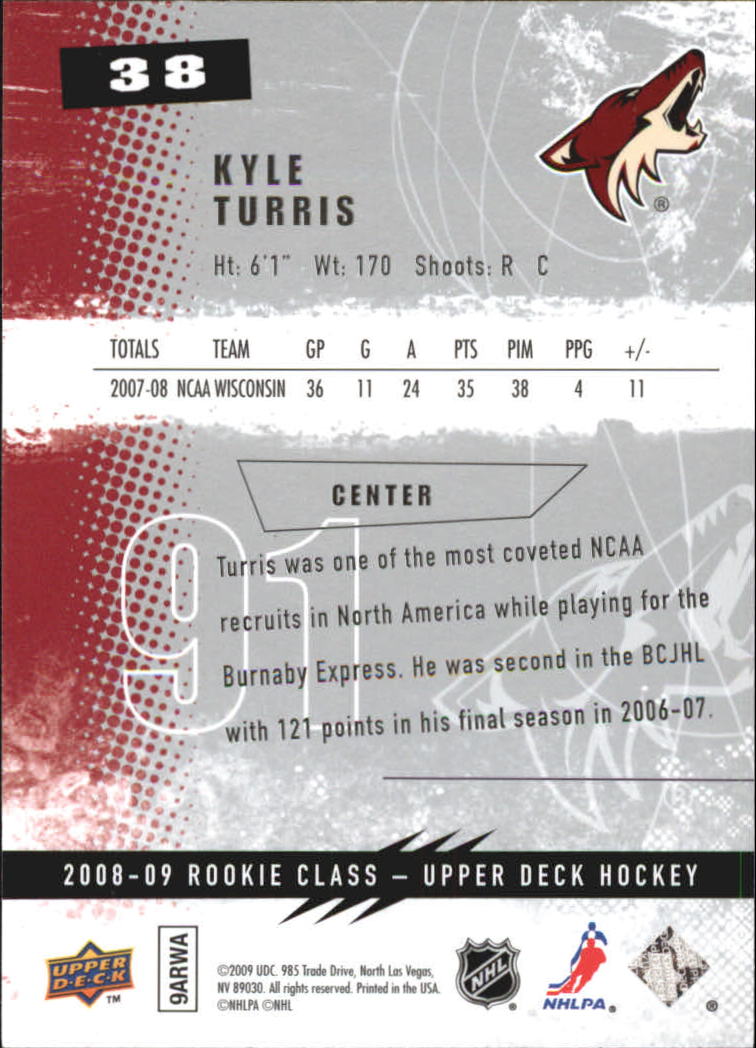 2008-09 Upper Deck Rookie Class Hockey Card Pick - Picture 57 of 77