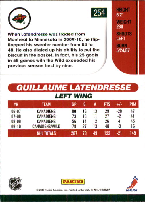 2010-11 Score Hockey Card Pick 252-499 - Picture 7 of 493
