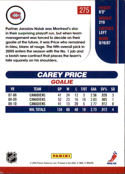 2010-11 Score Hockey Card Pick 252-499 - Picture 47 of 493
