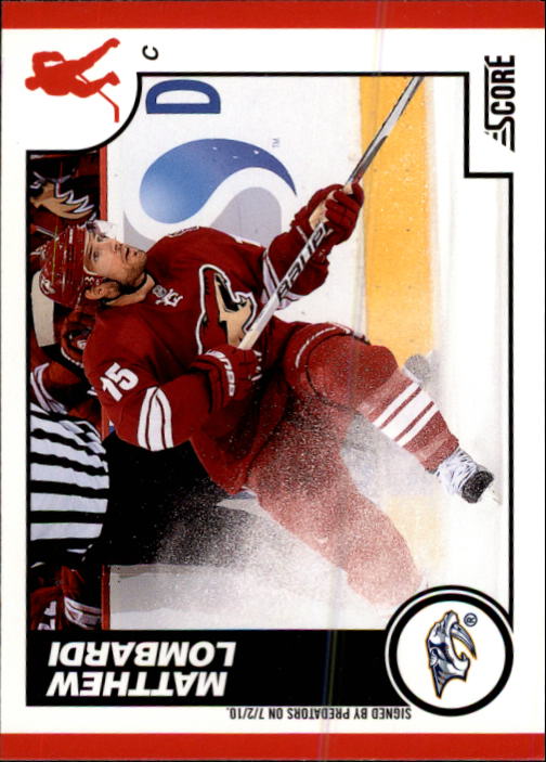 2010-11 Score Hockey Card Pick 252-499 - Picture 64 of 493