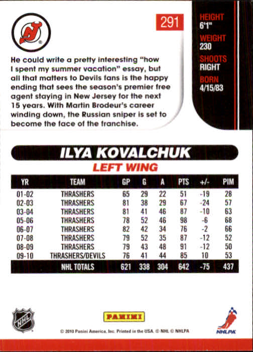 2010-11 Score Hockey Card Pick 252-499 - Picture 79 of 493