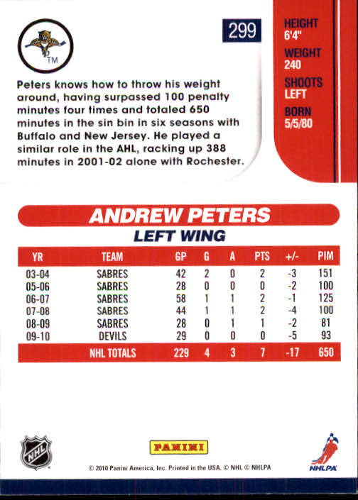 2010-11 Score Hockey Card Pick 252-499 - Picture 95 of 493