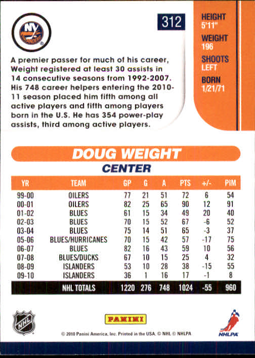 2010-11 Score Hockey Card Pick 252-499 - Picture 121 of 493