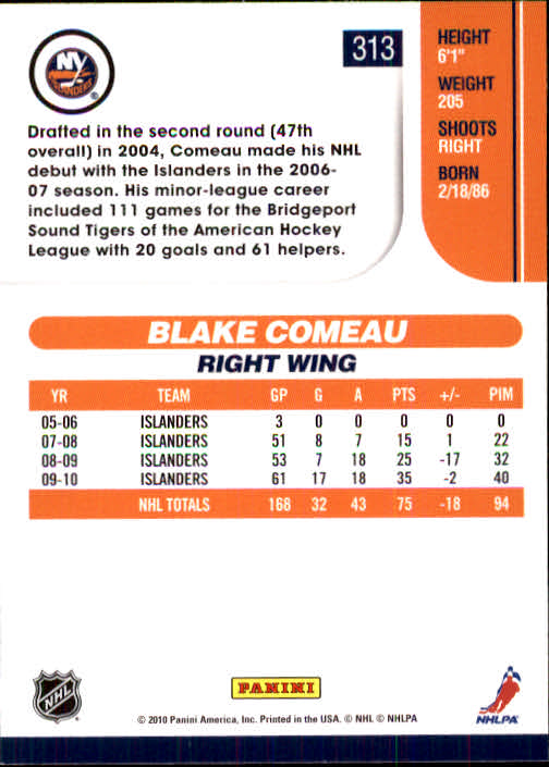 2010-11 Score Hockey Card Pick 252-499 - Picture 123 of 493