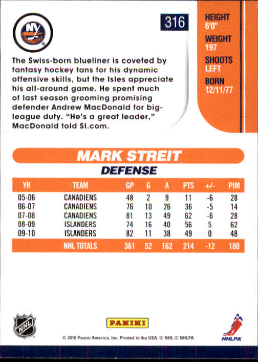 2010-11 Score Hockey Card Pick 252-499 - Picture 129 of 493