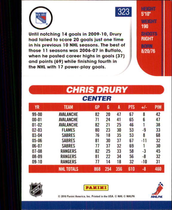 2010-11 Score Hockey Card Pick 252-499 - Picture 143 of 493