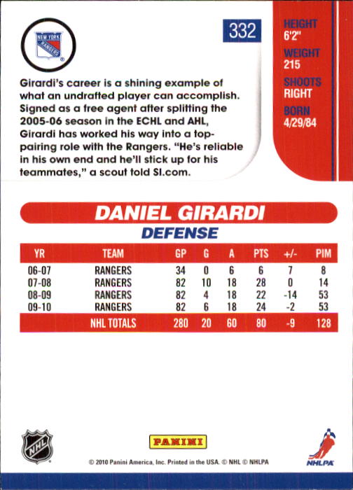 2010-11 Score Hockey Card Pick 252-499 - Picture 161 of 493