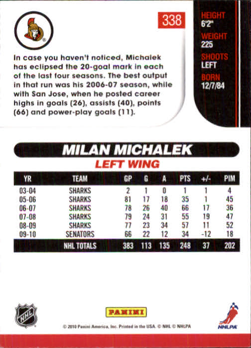 2010-11 Score Hockey Card Pick 252-499 - Picture 173 of 493