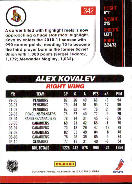 2010-11 Score Hockey Card Pick 252-499 - Picture 181 of 493
