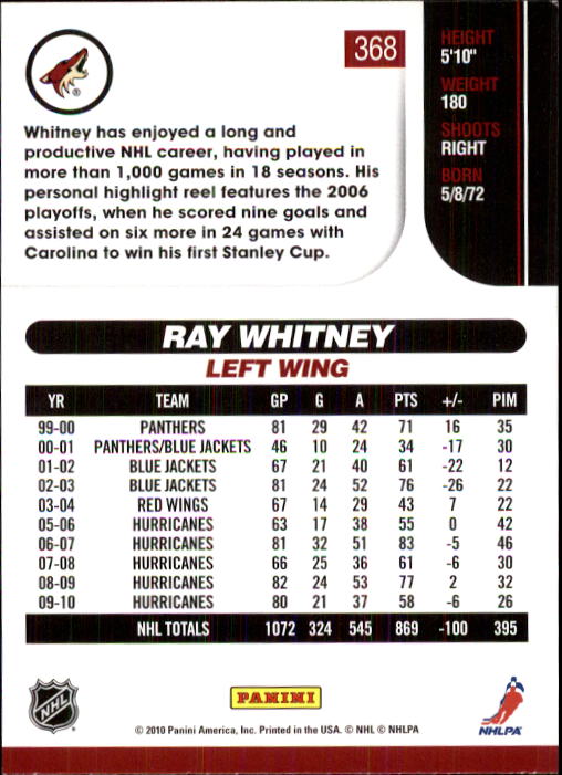 2010-11 Score Hockey Card Pick 252-499 - Picture 231 of 493