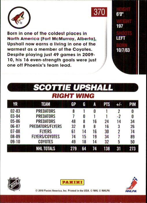 2010-11 Score Hockey Card Pick 252-499 - Picture 235 of 493
