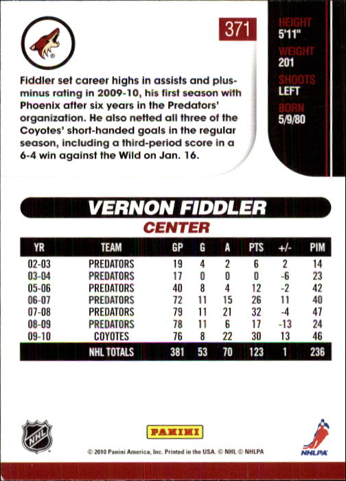 2010-11 Score Hockey Card Pick 252-499 - Picture 237 of 493