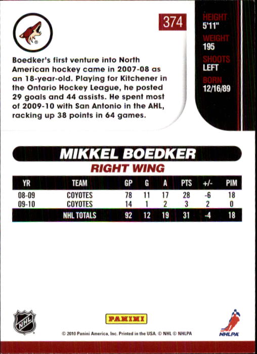 2010-11 Score Hockey Card Pick 252-499 - Picture 243 of 493