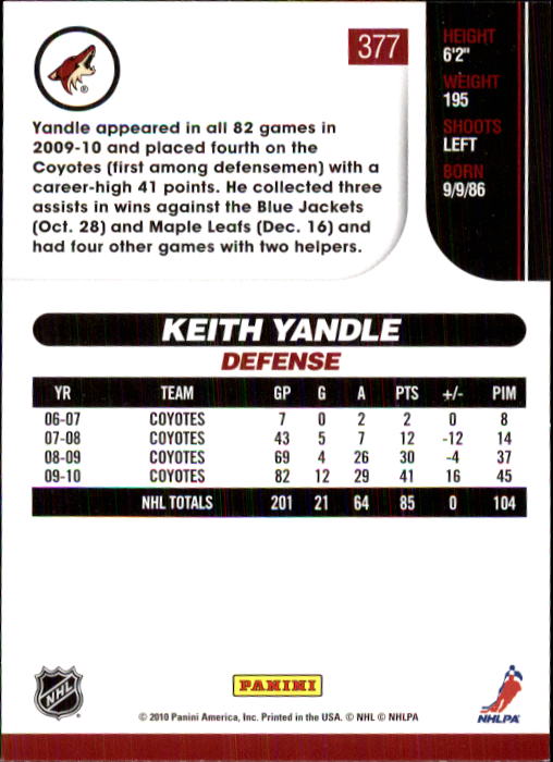 2010-11 Score Hockey Card Pick 252-499 - Picture 249 of 493