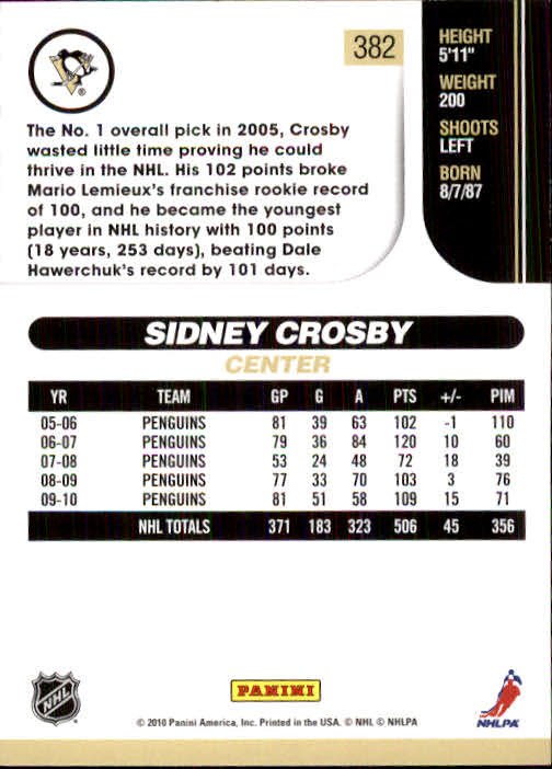2010-11 Score Hockey Card Pick 252-499 - Picture 259 of 493