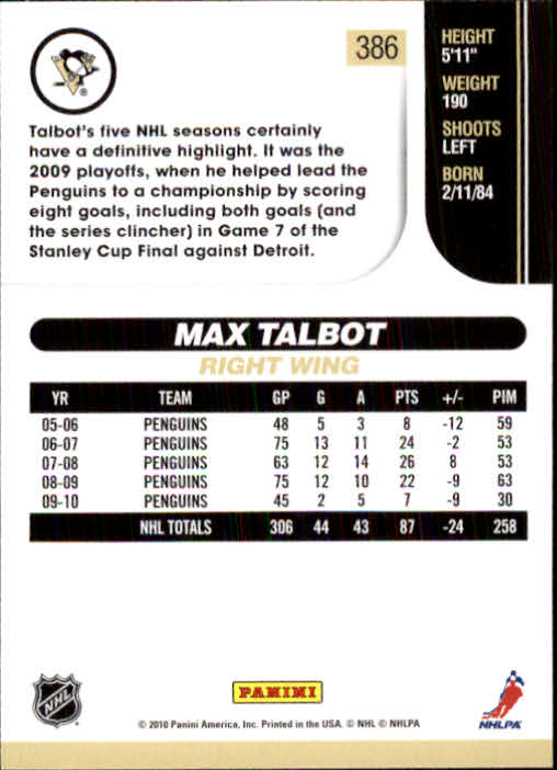 2010-11 Score Hockey Card Pick 252-499 - Picture 267 of 493