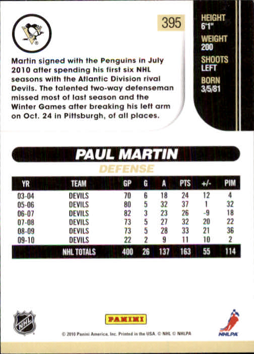 2010-11 Score Hockey Card Pick 252-499 - Picture 285 of 493