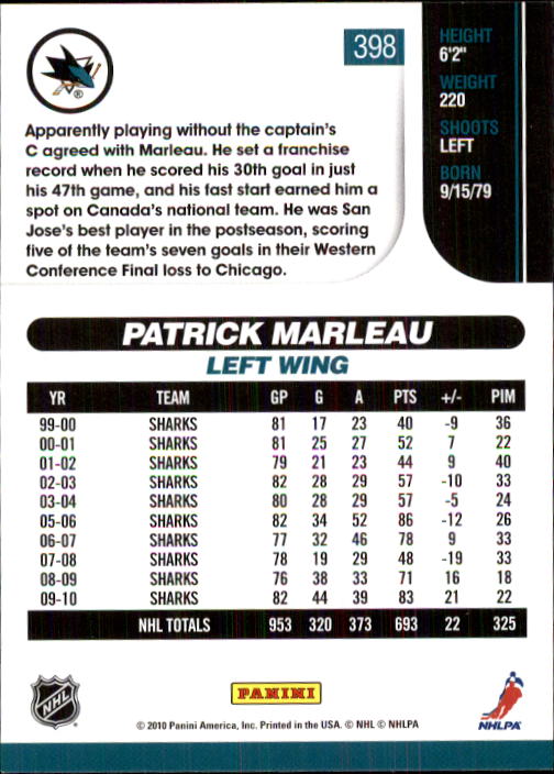 2010-11 Score Hockey Card Pick 252-499 - Picture 291 of 493
