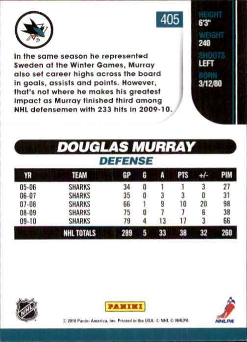 2010-11 Score Hockey Card Pick 252-499 - Picture 305 of 493
