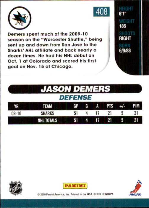 2010-11 Score Hockey Card Pick 252-499 - Picture 311 of 493