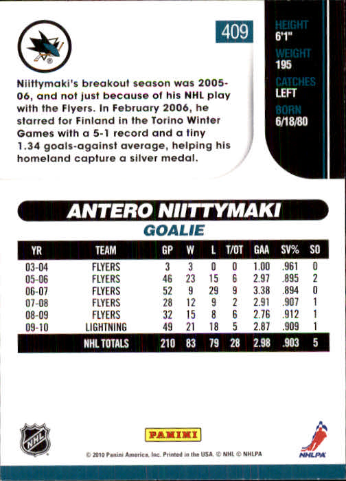 2010-11 Score Hockey Card Pick 252-499 - Picture 313 of 493