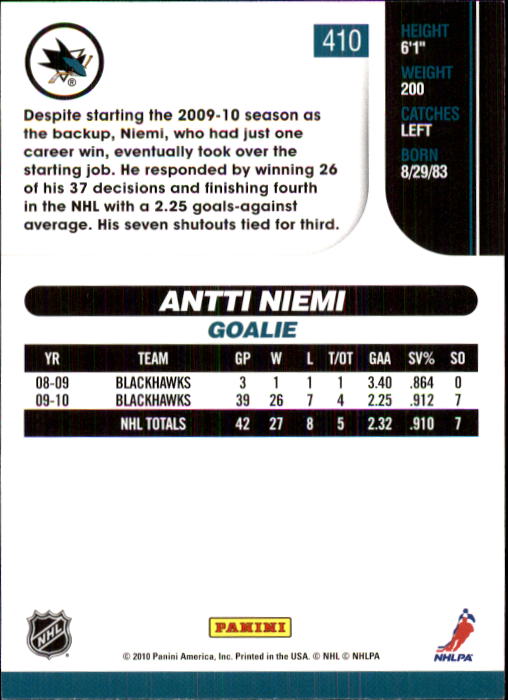 2010-11 Score Hockey Card Pick 252-499 - Picture 315 of 493