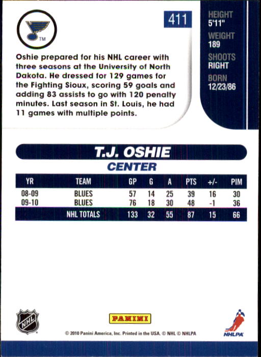 2010-11 Score Hockey Card Pick 252-499 - Picture 317 of 493
