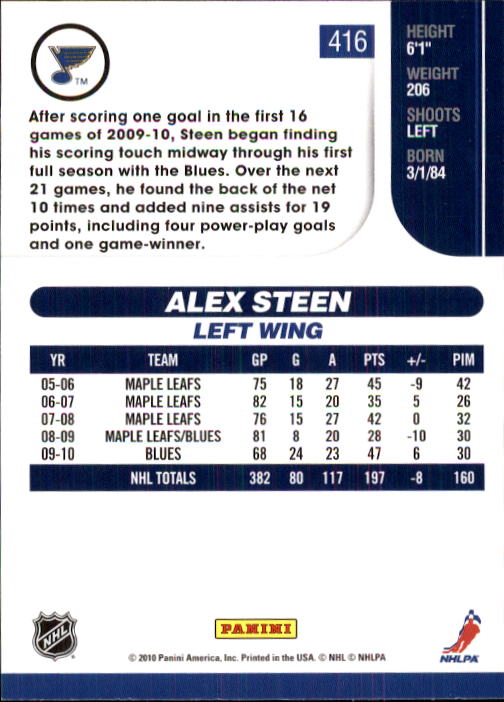 2010-11 Score Hockey Card Pick 252-499 - Picture 327 of 493