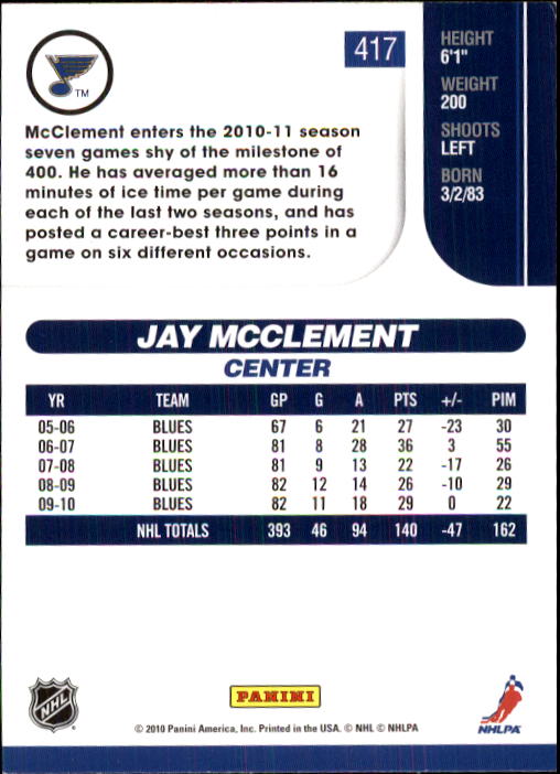 2010-11 Score Hockey Card Pick 252-499 - Picture 329 of 493