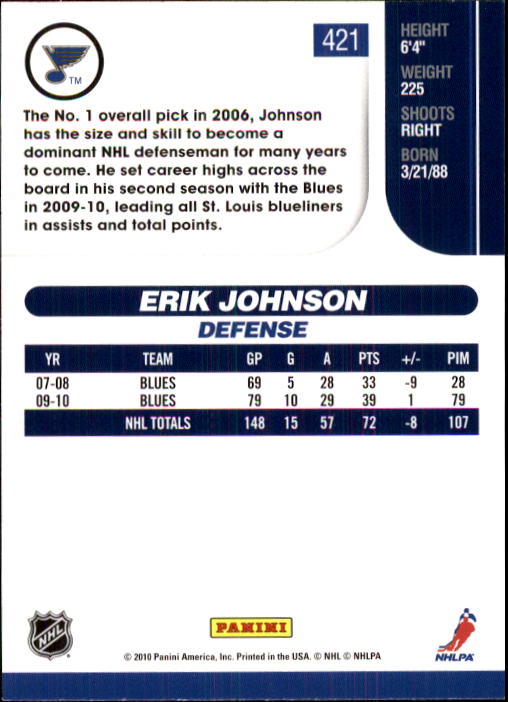 2010-11 Score Hockey Card Pick 252-499 - Picture 337 of 493