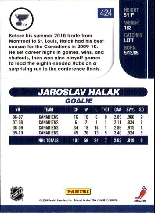 2010-11 Score Hockey Card Pick 252-499 - Picture 343 of 493