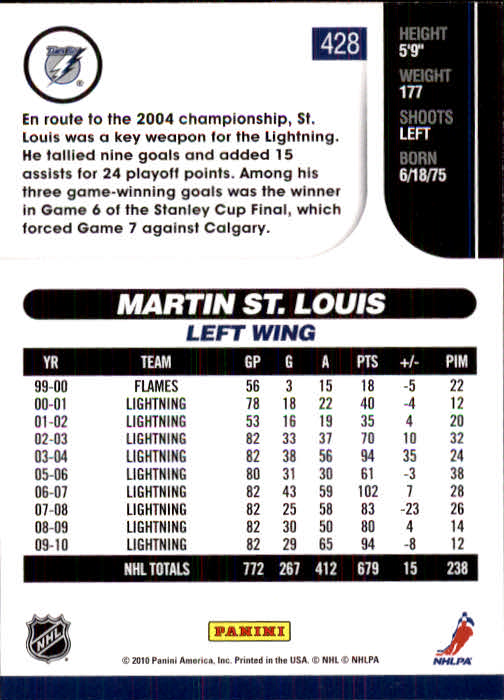 2010-11 Score Hockey Card Pick 252-499 - Picture 351 of 493