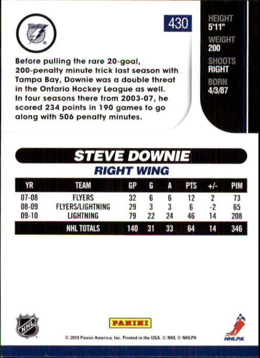 2010-11 Score Hockey Card Pick 252-499 - Picture 355 of 493