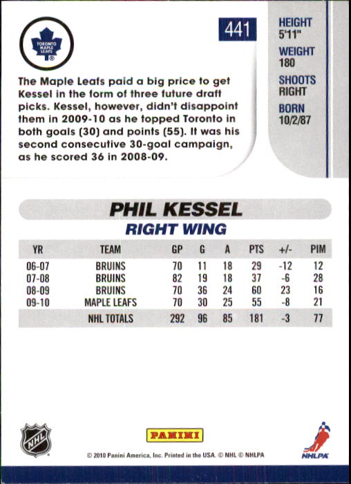 2010-11 Score Hockey Card Pick 252-499 - Picture 377 of 493