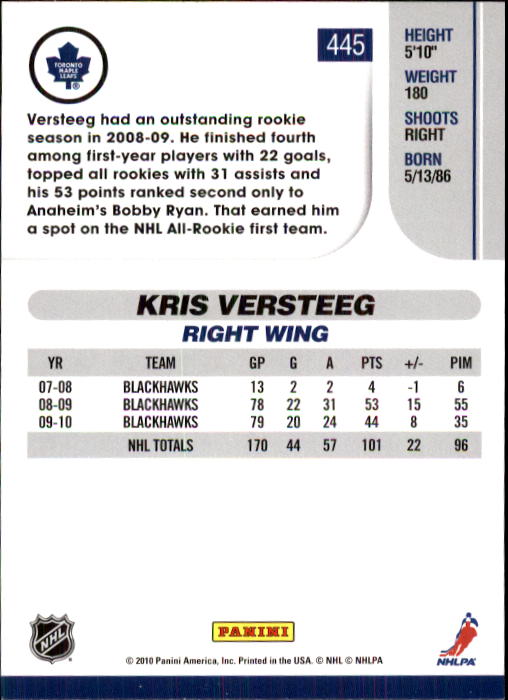 2010-11 Score Hockey Card Pick 252-499 - Picture 385 of 493