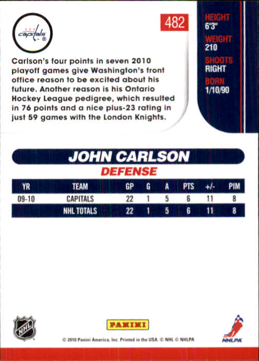 2010-11 Score Hockey Card Pick 252-499 - Picture 459 of 493