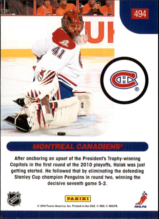 2010-11 Score Hockey Card Pick 252-499 - Picture 483 of 493