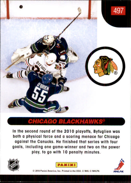 2010-11 Score Hockey Card Pick 252-499 - Picture 489 of 493
