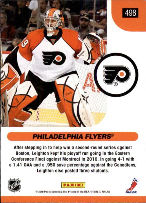 2010-11 Score Hockey Card Pick 252-499 - Picture 491 of 493