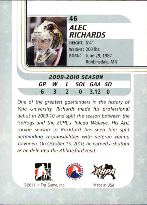 2010-11 In the Game Between the Pipes - #183 Steve Penney