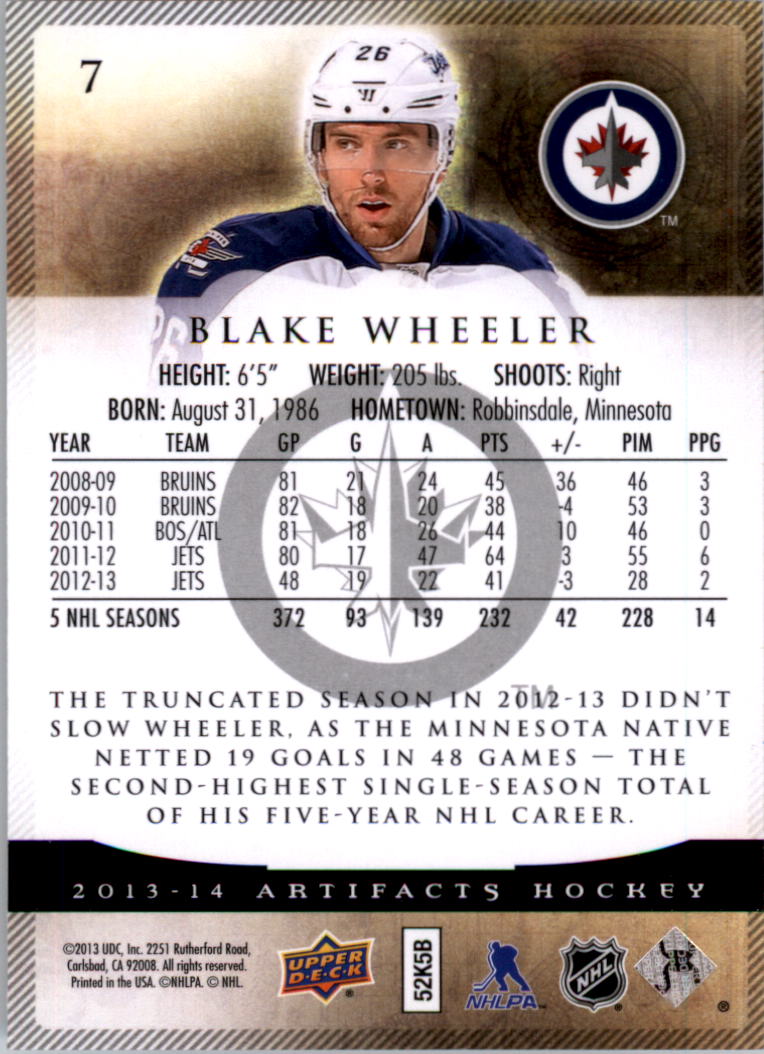 A3798- 2013-14 Artifacts Hockey Card #s 1-100 -You Pick- 15+ FREE US SHIP