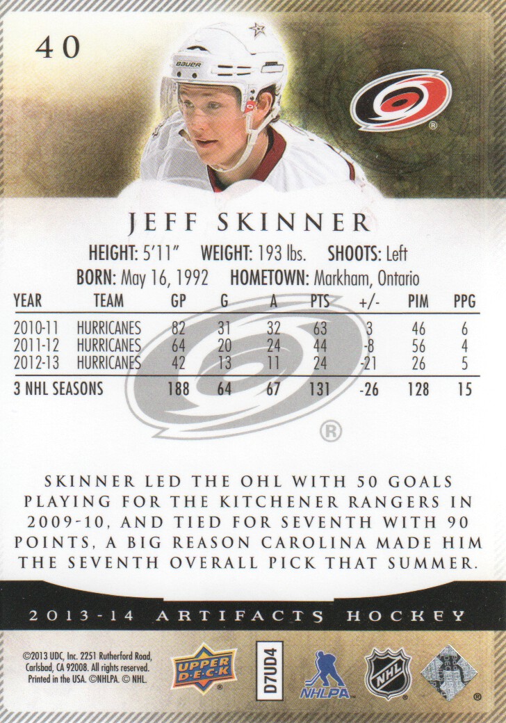 A3798- 2013-14 Artifacts Hockey Card #s 1-100 -You Pick- 15+ FREE US SHIP