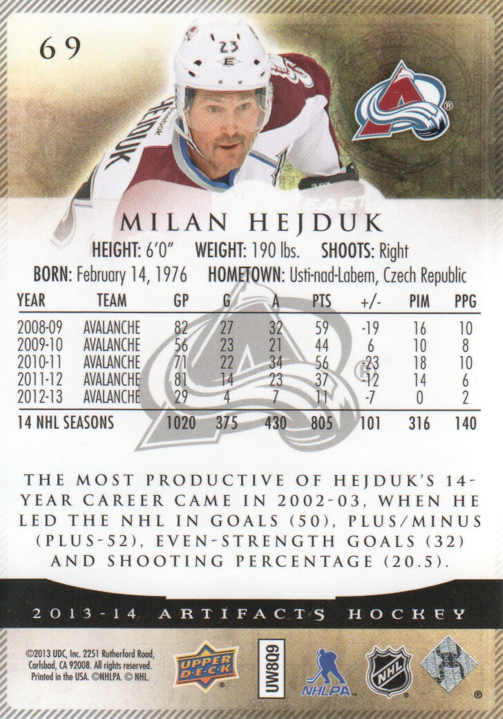 A3798- 2013-14 Artifacts Hockey Card #s 1-100 -You Pick- 15+ FREE US SHIP